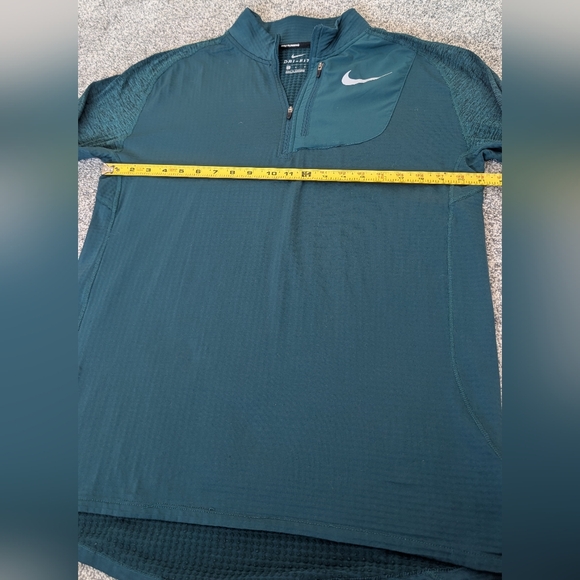 Nike Running DRI-FIT Therma Sphere Element 1/4 Zip Top Teal Men's Size Large - Picture 7 of 8